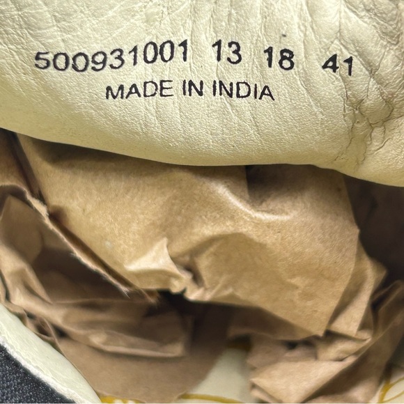 Fly London Dark Blue Suede Heeled Slip On Clog Booties Womens Size 10 EUR 41 - Picture 11 of 12